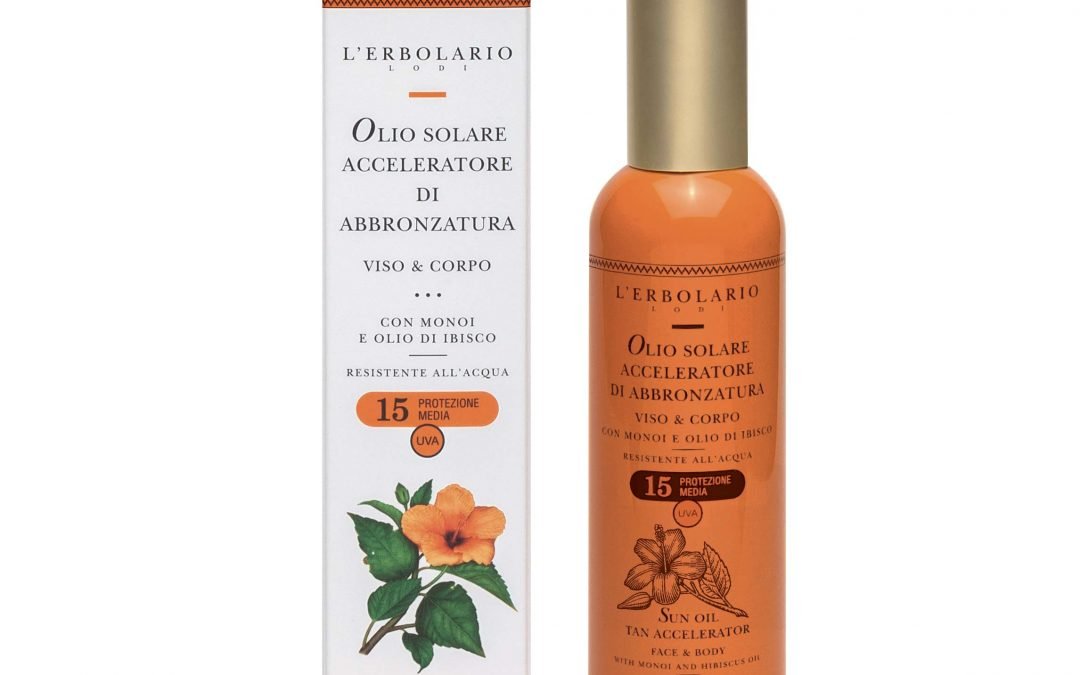 OLIO SOLARE ACCELERATORE DI ABBRONZATURA VISO E CORPO SPF 15 L’ERBOLARIO