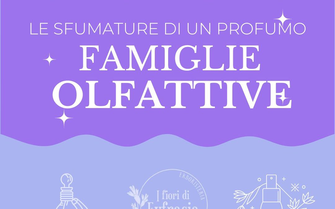 LE SFUMATURE DI UN PROFUMO – LE FAMIGLIE OLFATTIVE